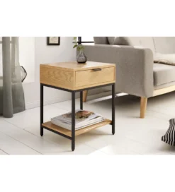 Szafka nocna Elements 40 cm w kolorze dębowym