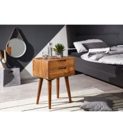 Szafka nocna FEREZ 47 cm drewno sheesham