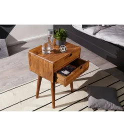 Szafka nocna FEREZ 47 cm drewno sheesham
