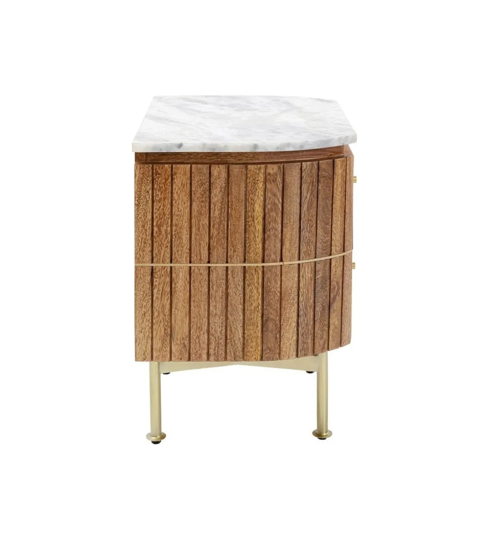 Szafka nocna GRACE 50 cm drewno mango