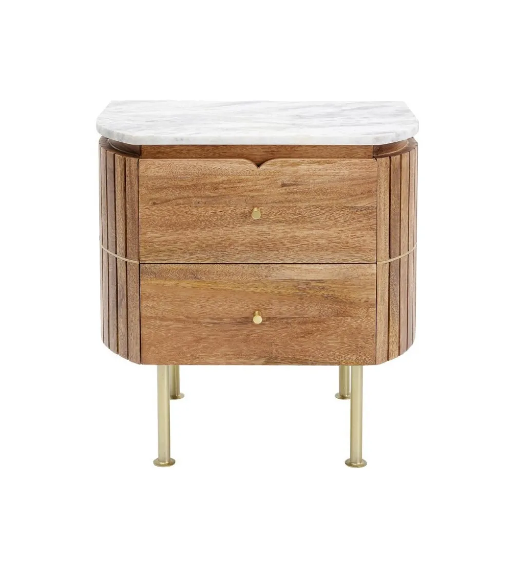 Szafka nocna GRACE 50 cm drewno mango