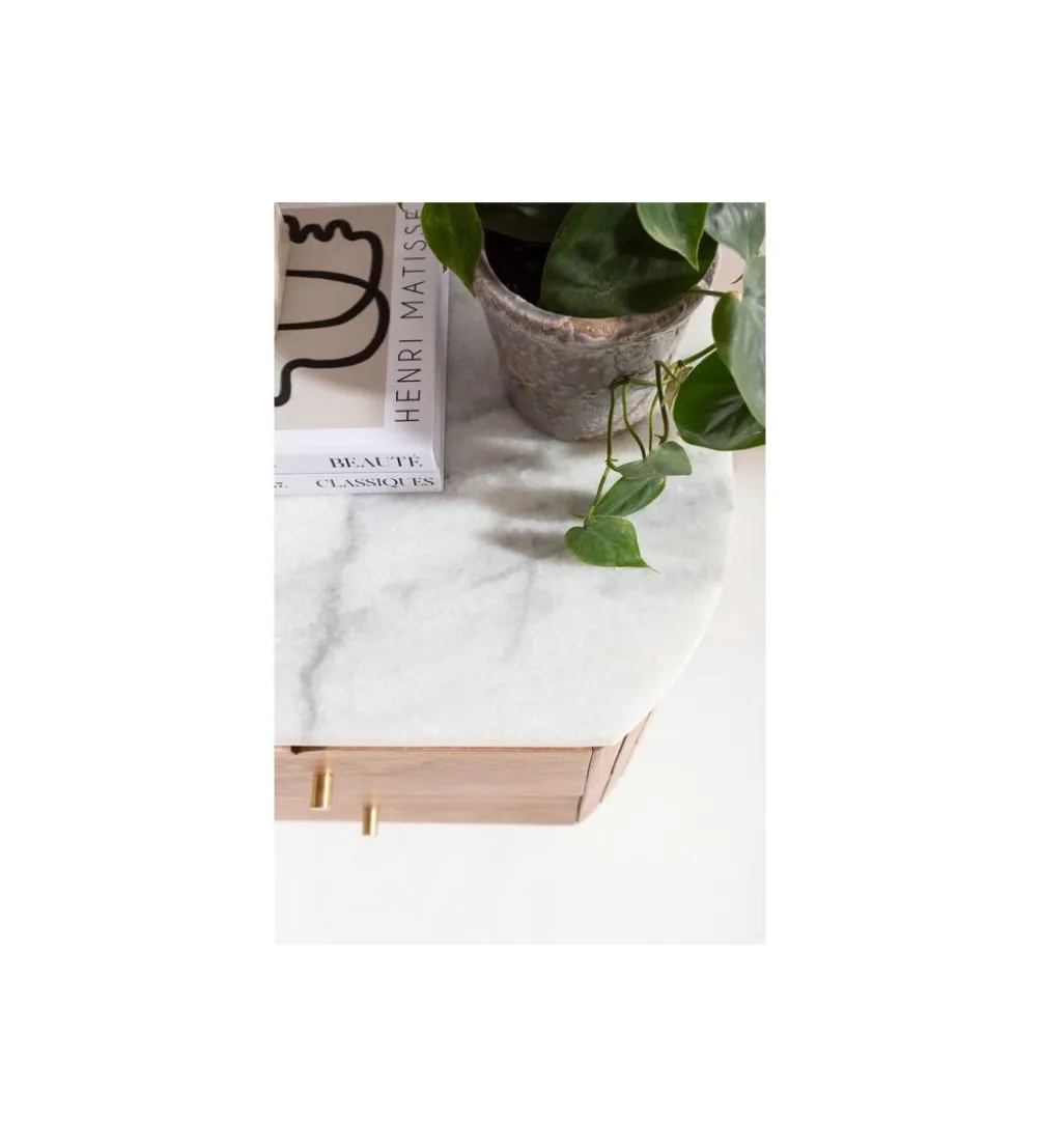 Szafka nocna GRACE 50 cm drewno mango