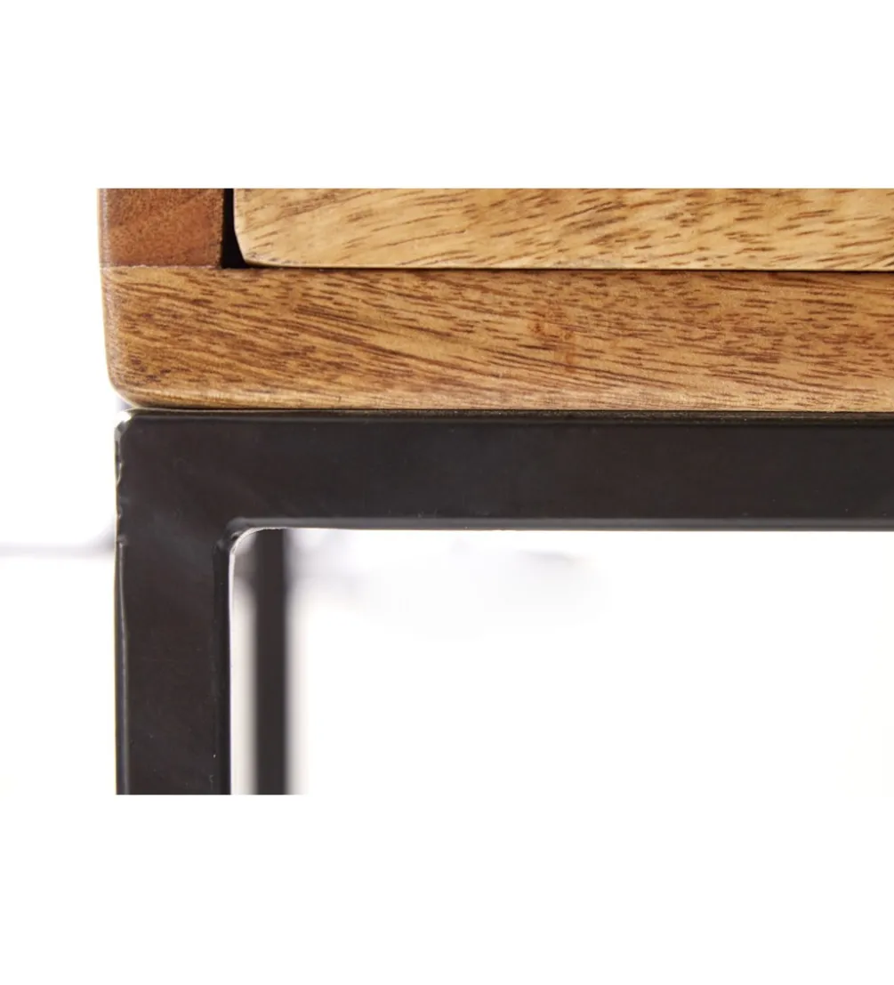 Szafka nocna Iron Craft drewno mango