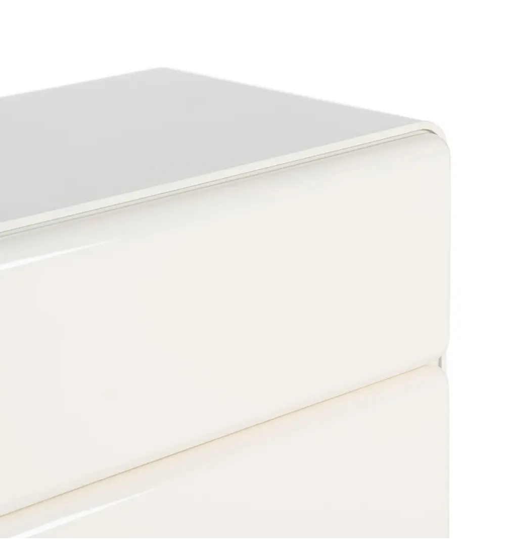 Szafka nocna LACQUER 56 cm kremowa