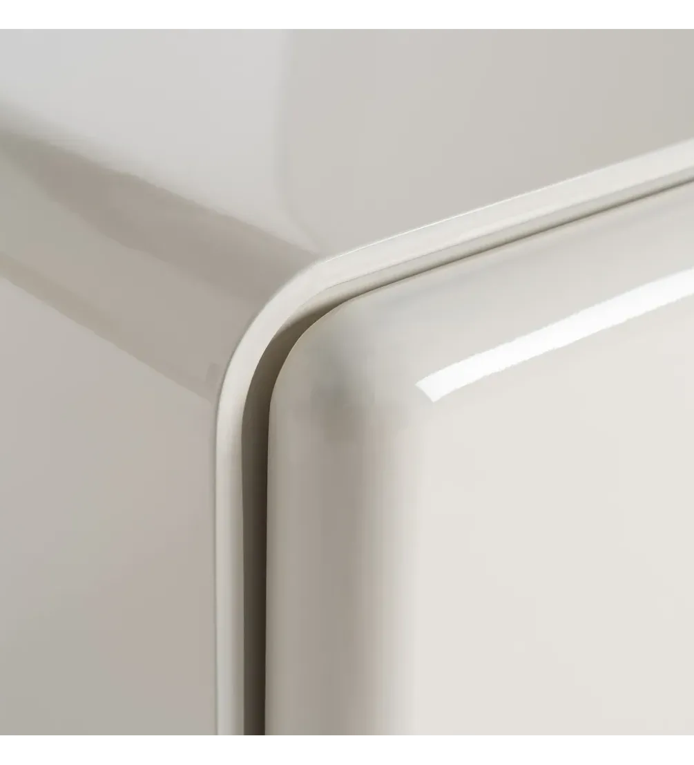 Szafka nocna LACQUER 56 cm kremowa
