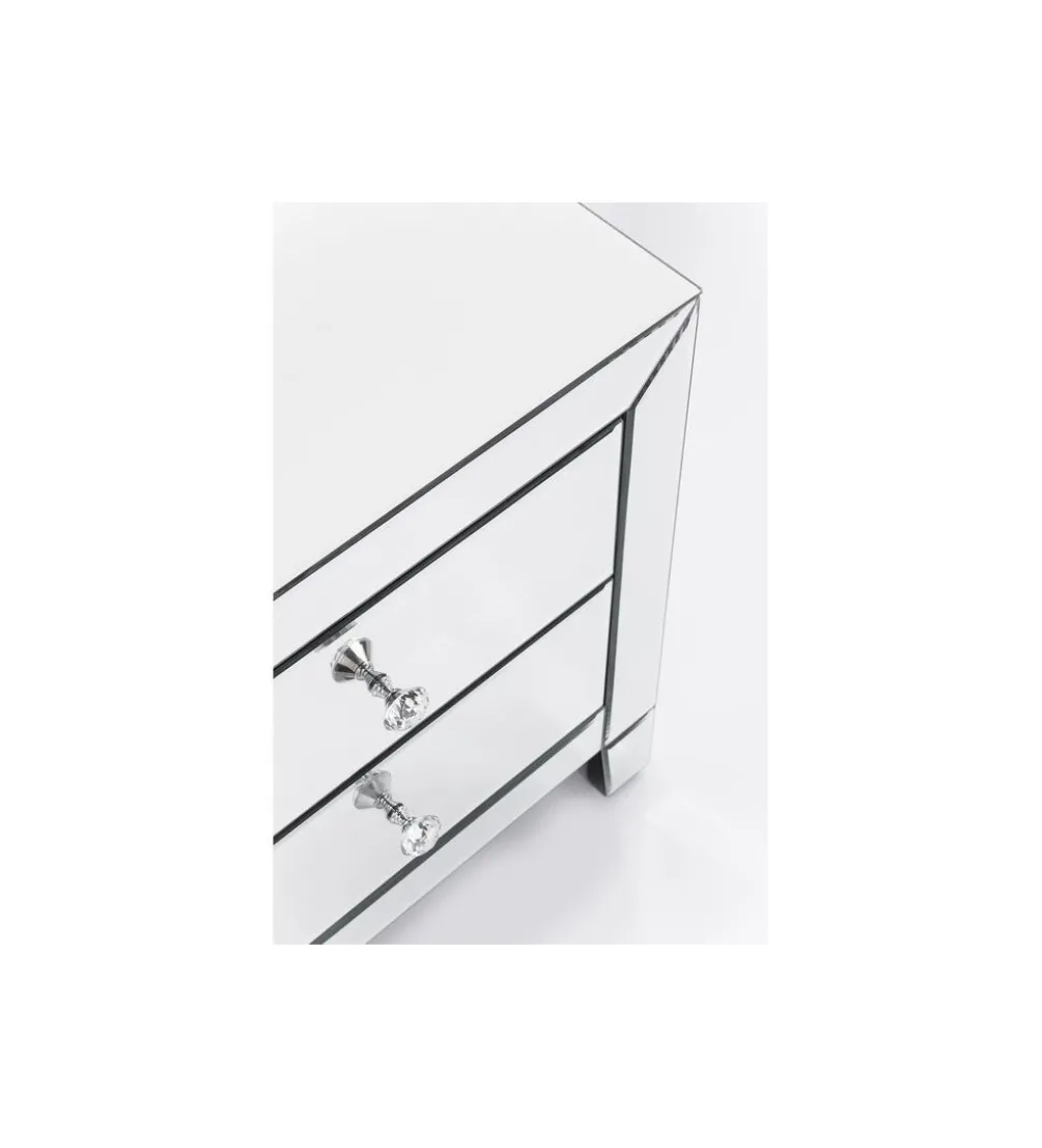 Szafka nocna LUXURY 49 cm transparentny