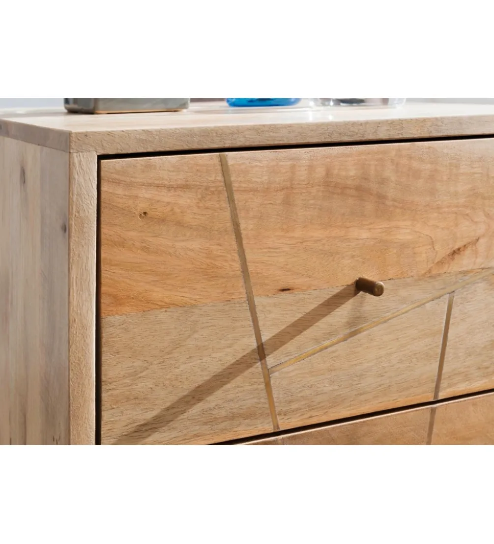 Szafka nocna SIKAR 40 cm drewno mango