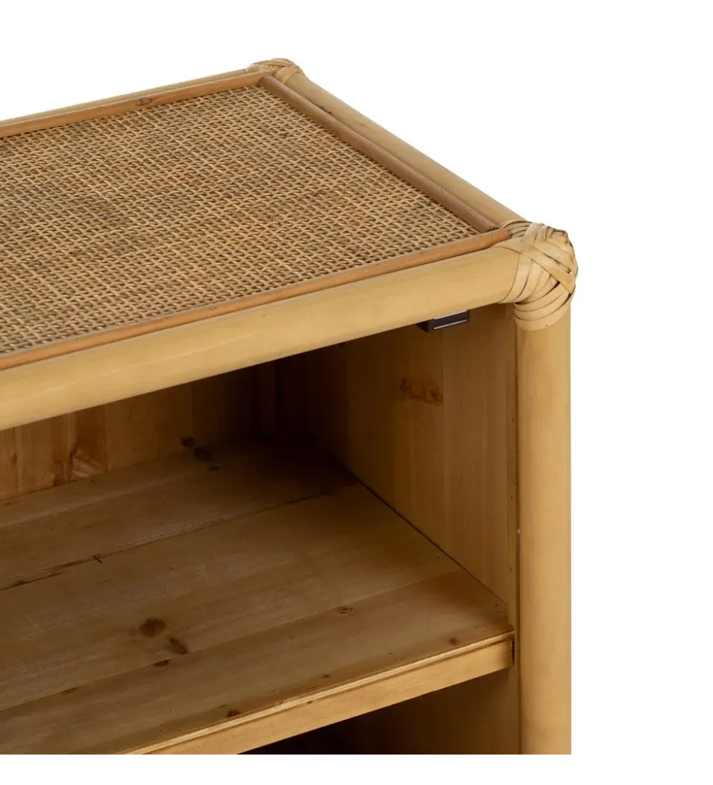 Szafka nocna SIZA 46 cm ratan naturalna
