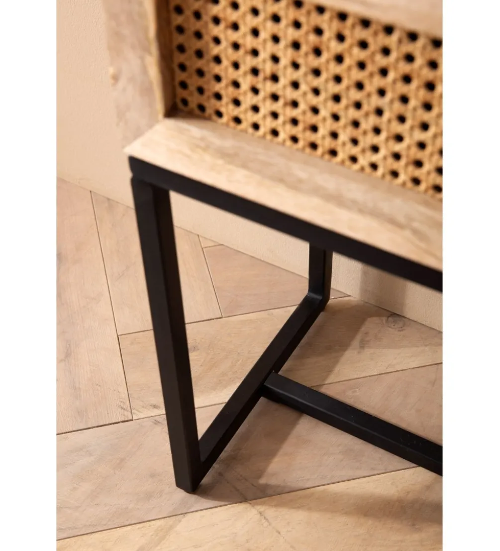 Szafka nocna ZOVI 50 cm drewno mango