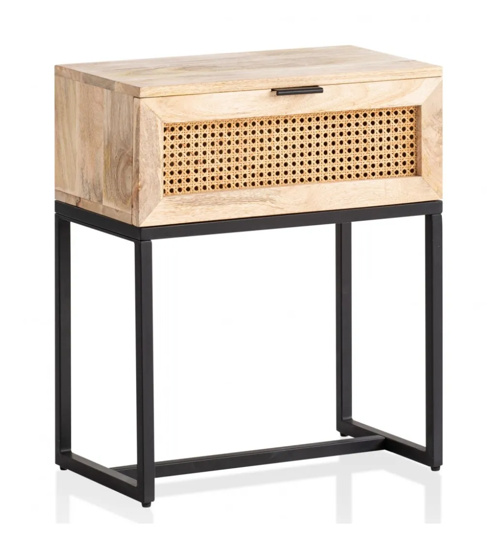 Szafka nocna ZOVI 50 cm drewno mango