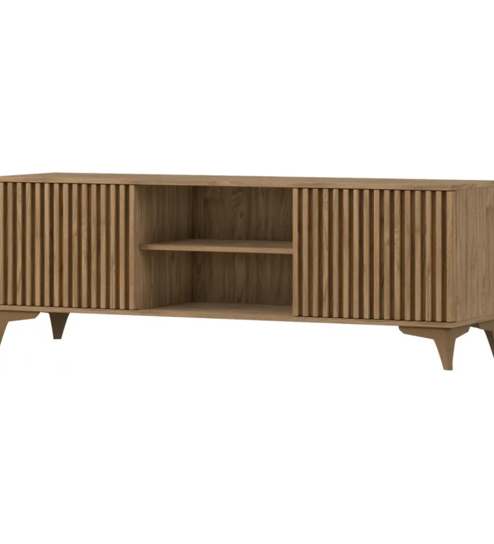 Szafka RTV ENTSIAN 150 cm w optyce dąb artisan