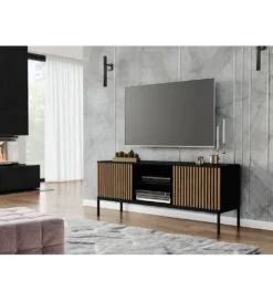 Szafka RTV MEORATI 150 cm w optyce dąb artisan