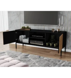 Szafka RTV MEORATI 150 cm w optyce dąb artisan