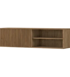 Szafka RTV wisząca ENTSIAN 150 cm w optyce dąb artisan