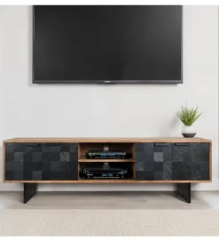 Szafka RTV WOHNLING 150 cm drewno akacja