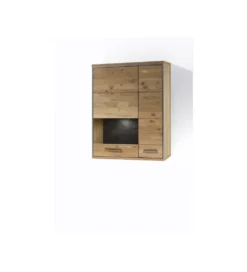 Szafka wisząca ESPERO 94 cm Dąb Sękaty W Kolorze Bianco prawostronna