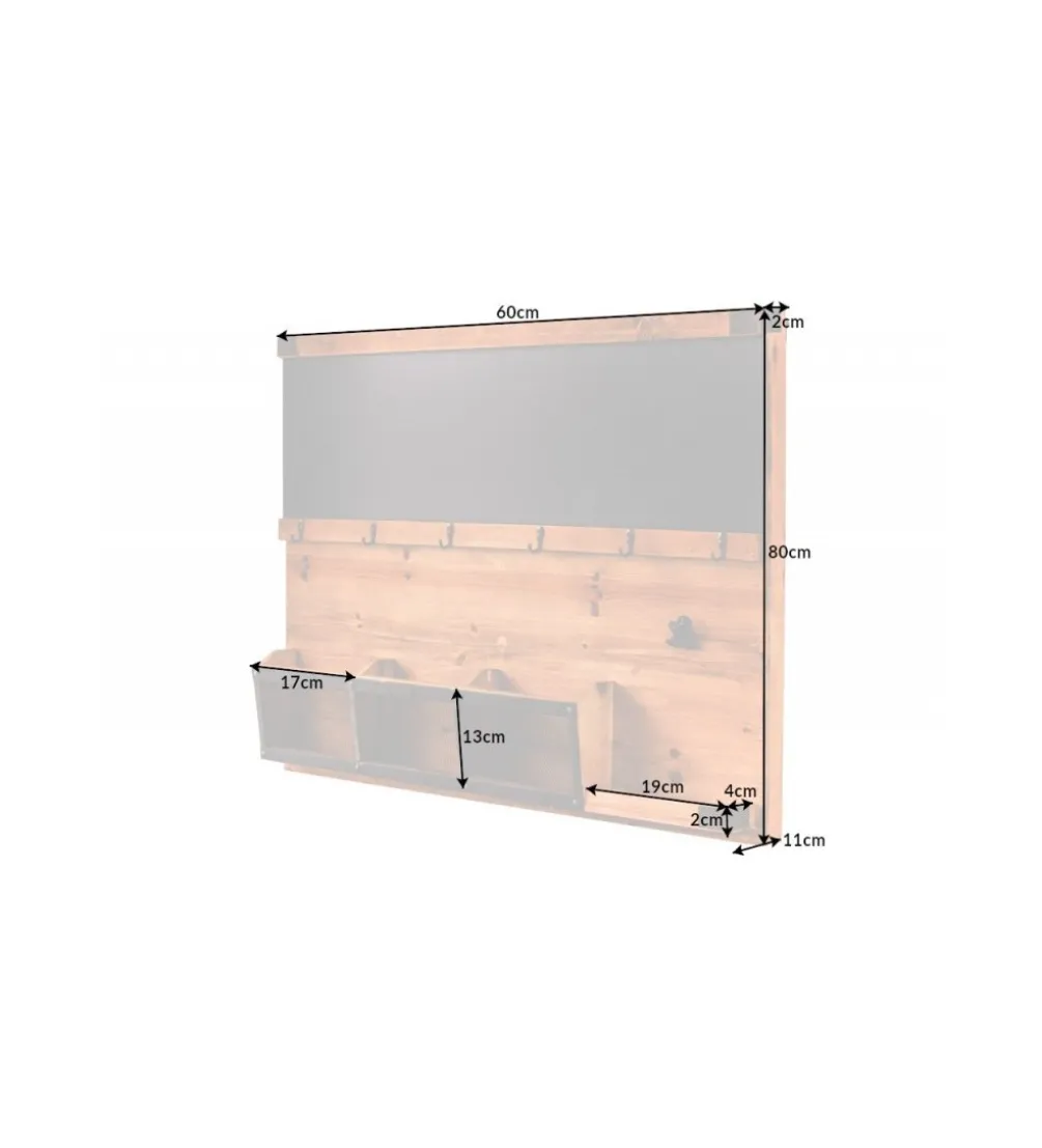 Tablica ścienna RETAGIO 80 cm drewno jodła