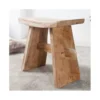 Taboret Zen 40 cm z naturalnego drewna