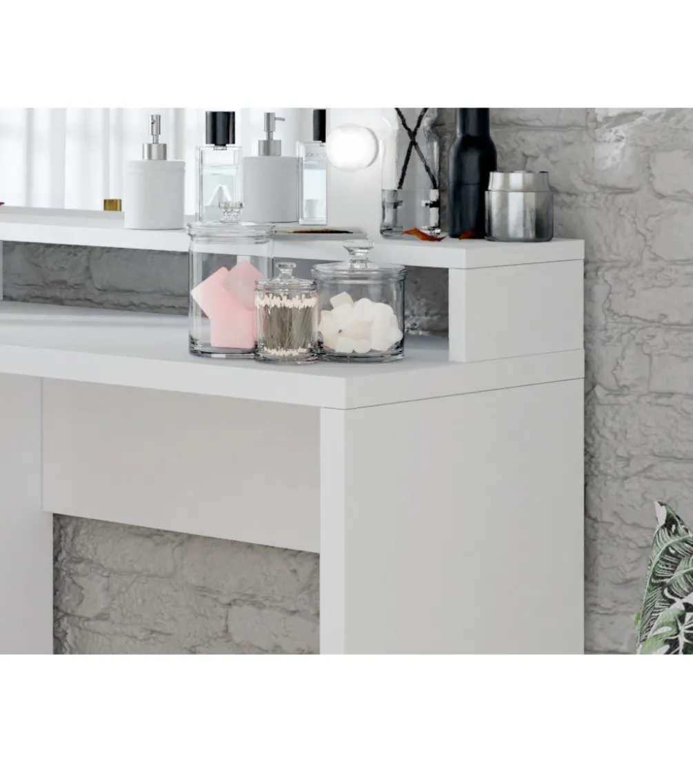 Toaletka DIVA 120 cm biała z oświetleniem