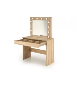 Toaletka HOLLYWOOD 94 cm dąb artisan z oświetleniem LED