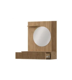 Toaletka wisząca ENTSIAN 85 cm w optyce dąb artisan
