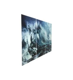 Tryptyk obraz WAVE 160 x 240 cm szklany