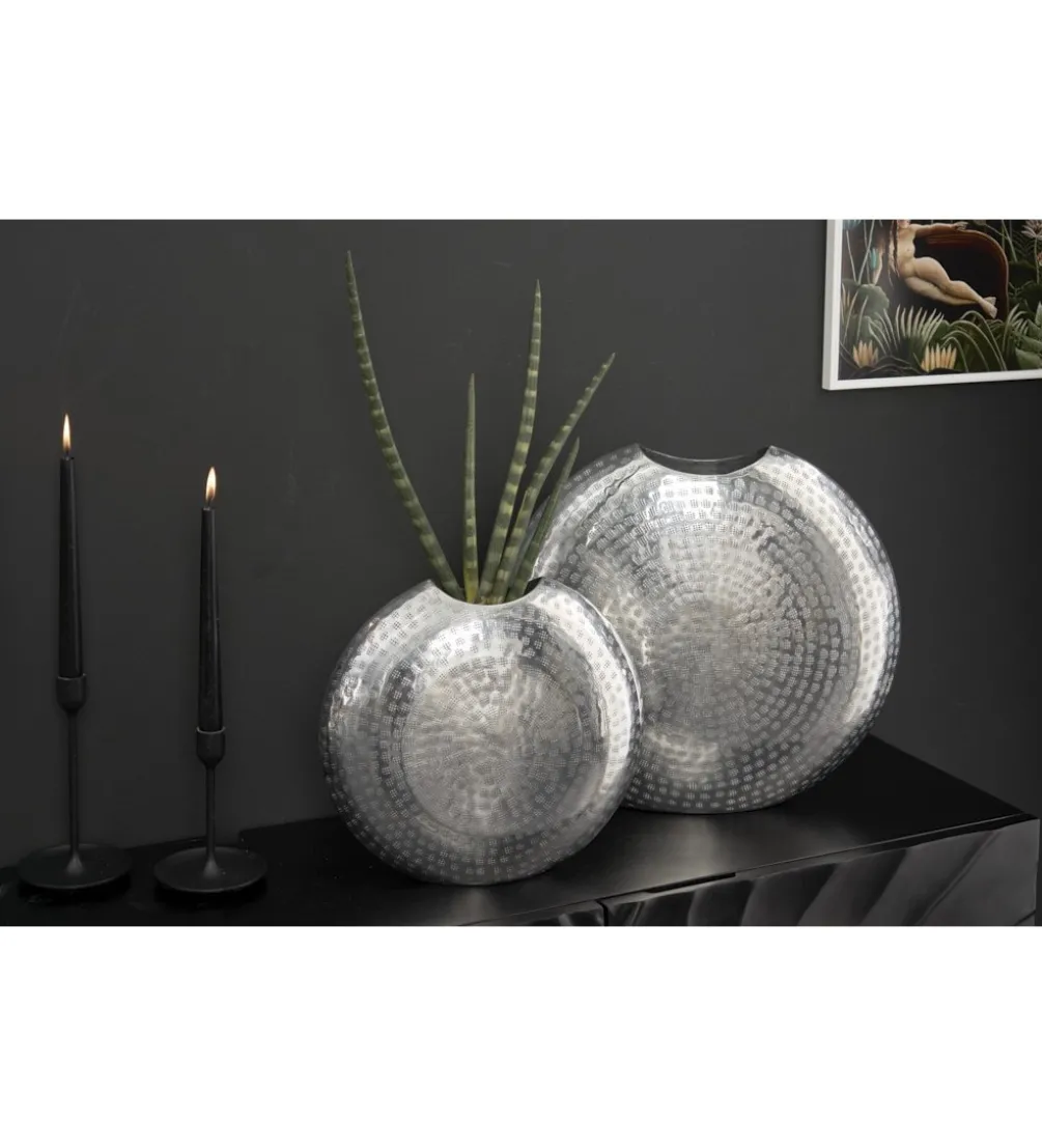 Wazon BRILANT set 2 srebrny