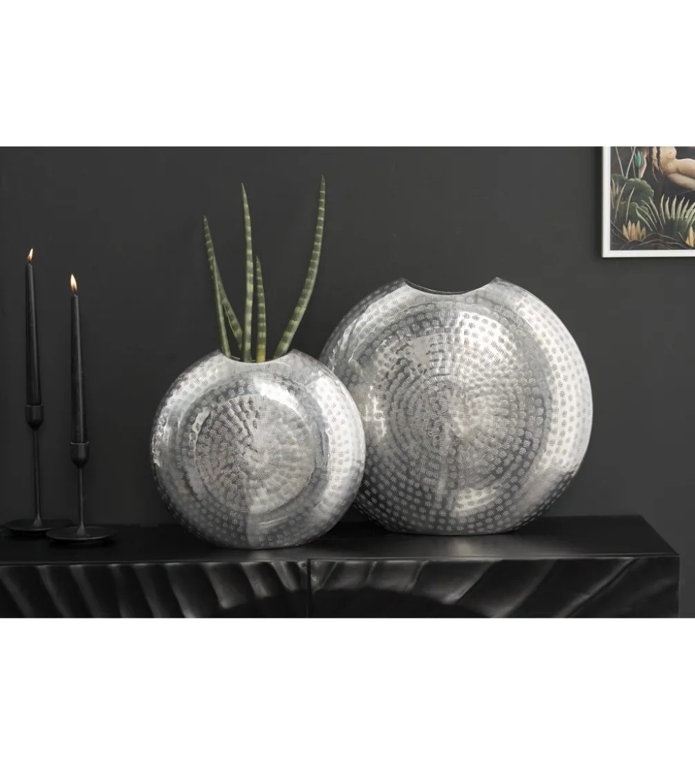 Wazon BRILANT set 2 srebrny