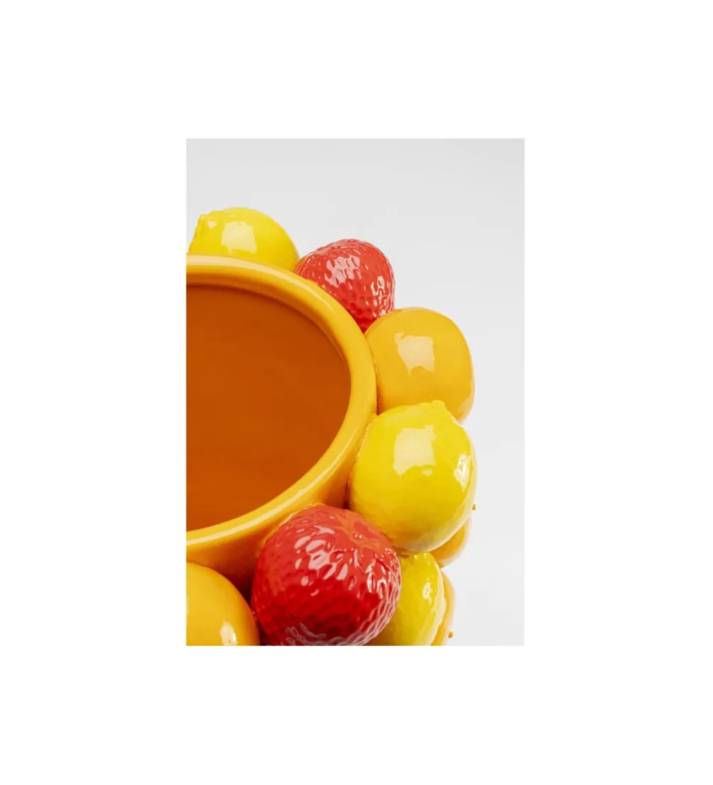 Wazon FRUIT PARADE 33 cm czerwono żółty