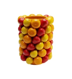Wazon FRUIT PARADE 33 cm czerwono żółty