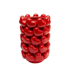 Wazon Hearts 33 cm czerwony
