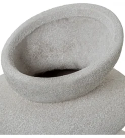 Wazon KATAM 30 cm ceramika biały piaskowy