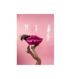 Wazon LIPS 56 cm różowy