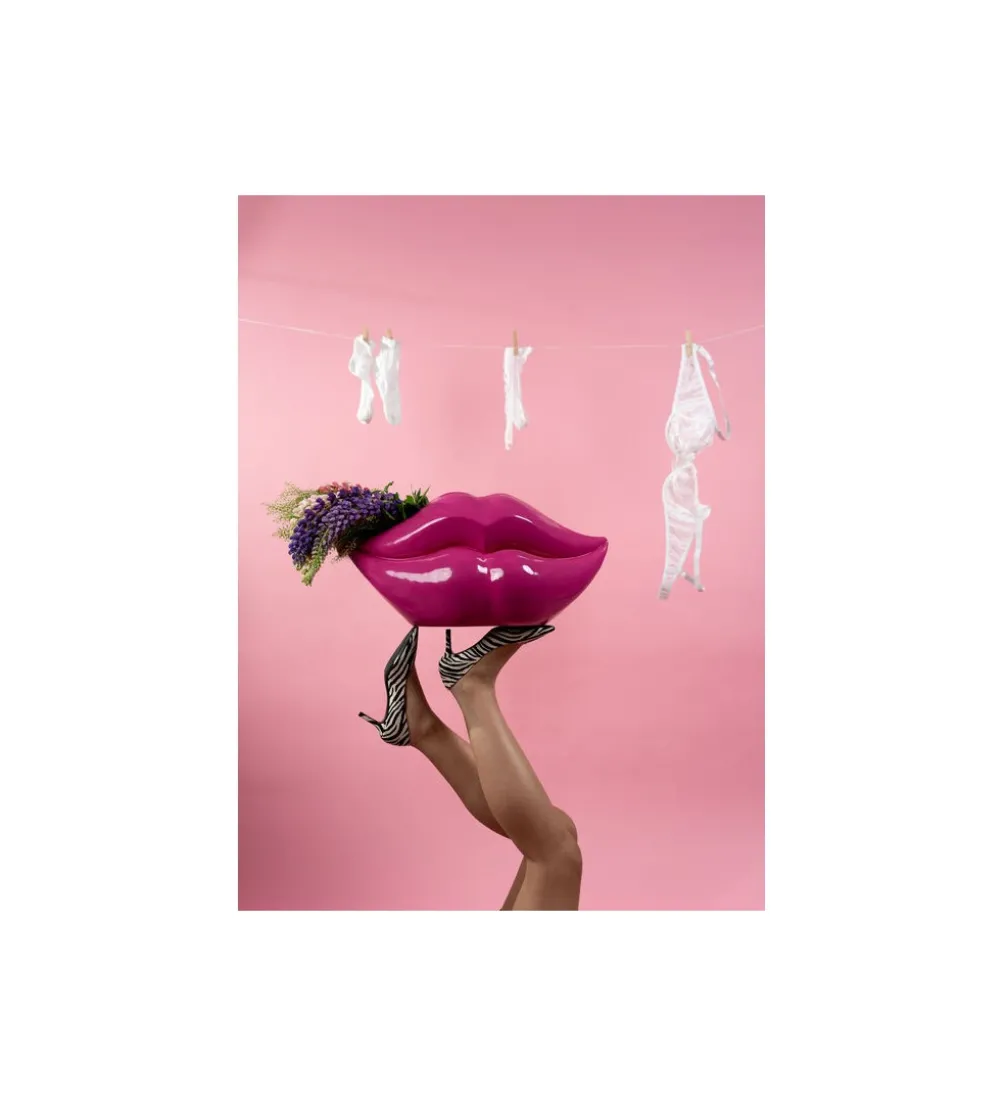 Wazon LIPS 56 cm różowy