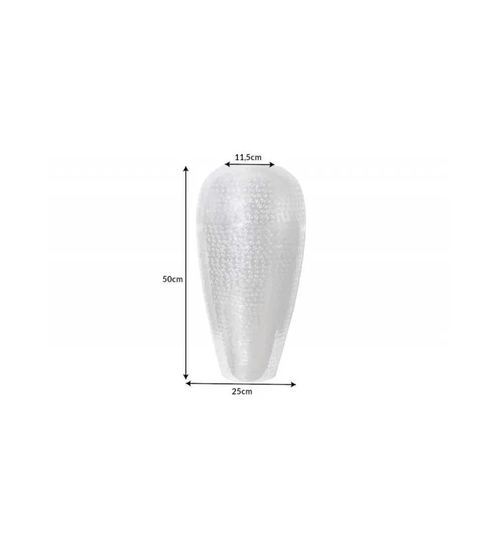 Wazon ORIENT 50 cm srebrny