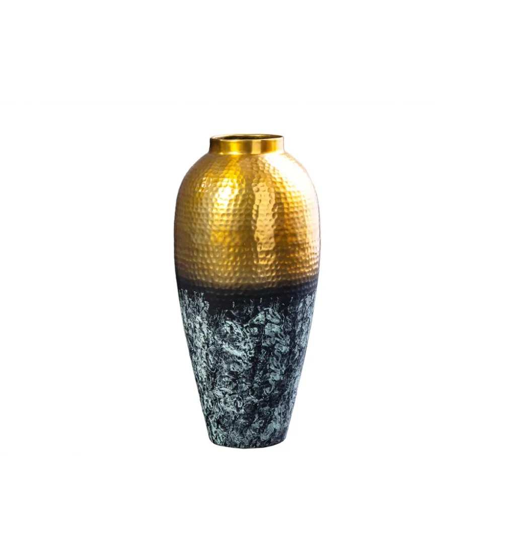 Wazon ORIENT L 65 cm złoto z patyną