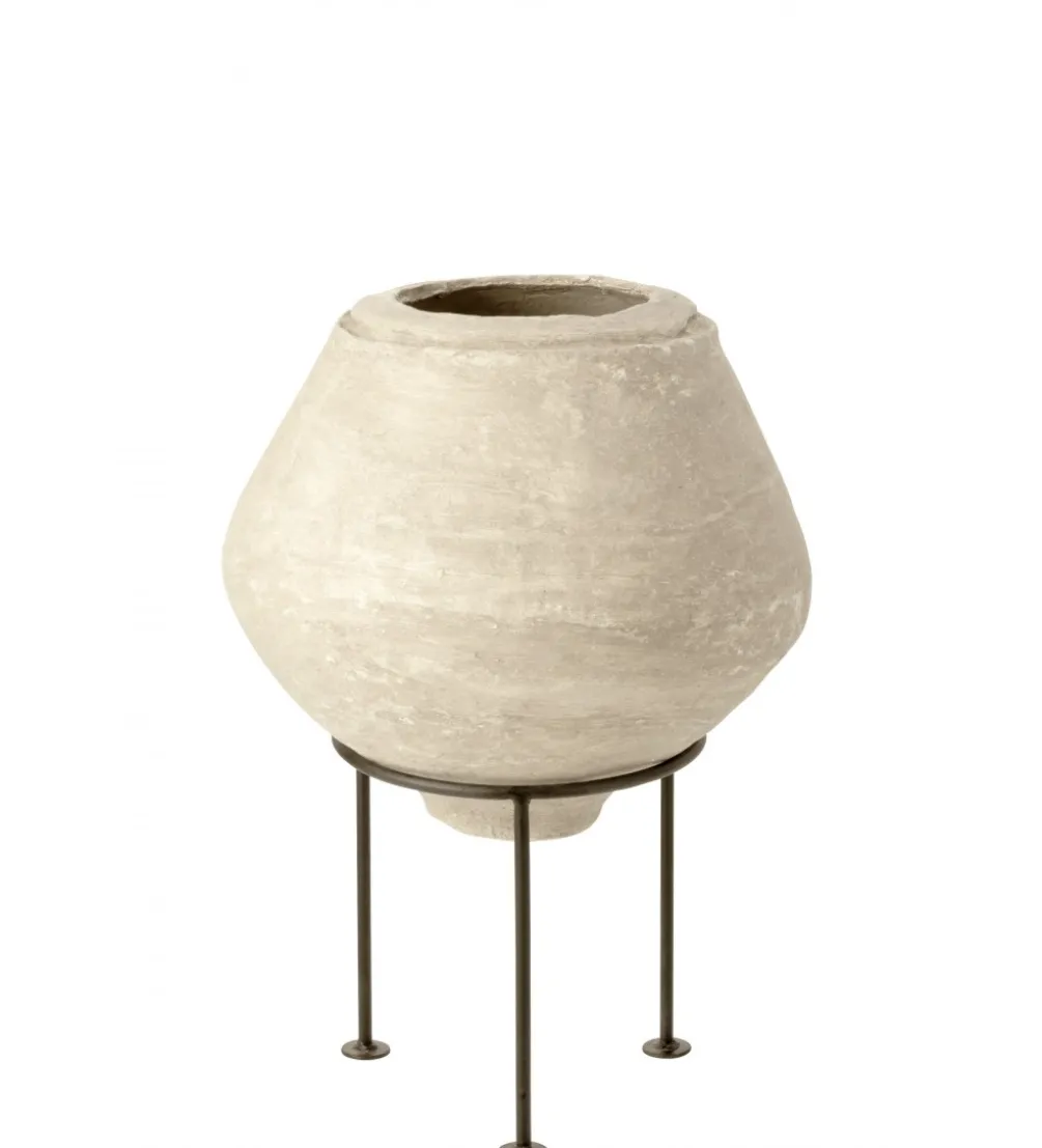 Wazon Papier Mache Biały