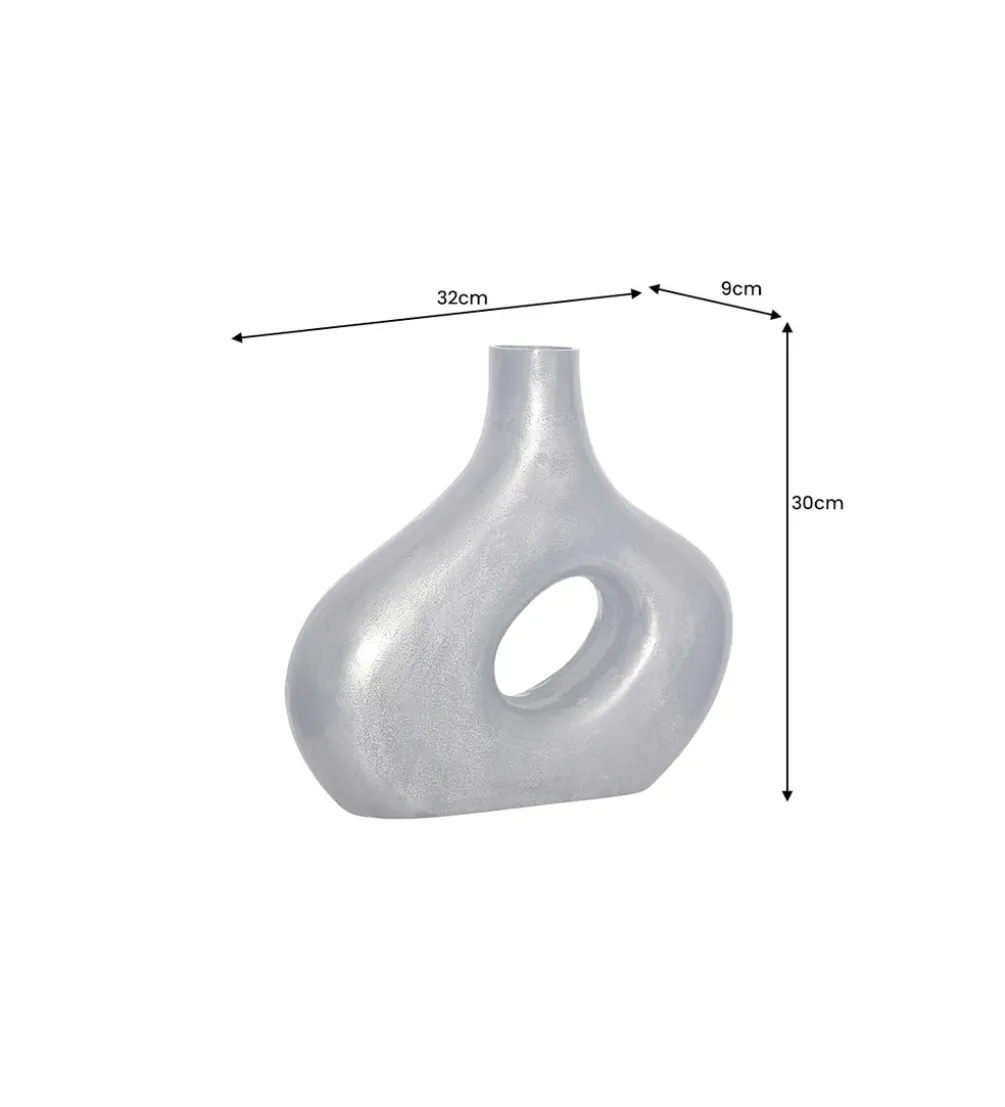 Wazon RING 30 cm ciemnoszary