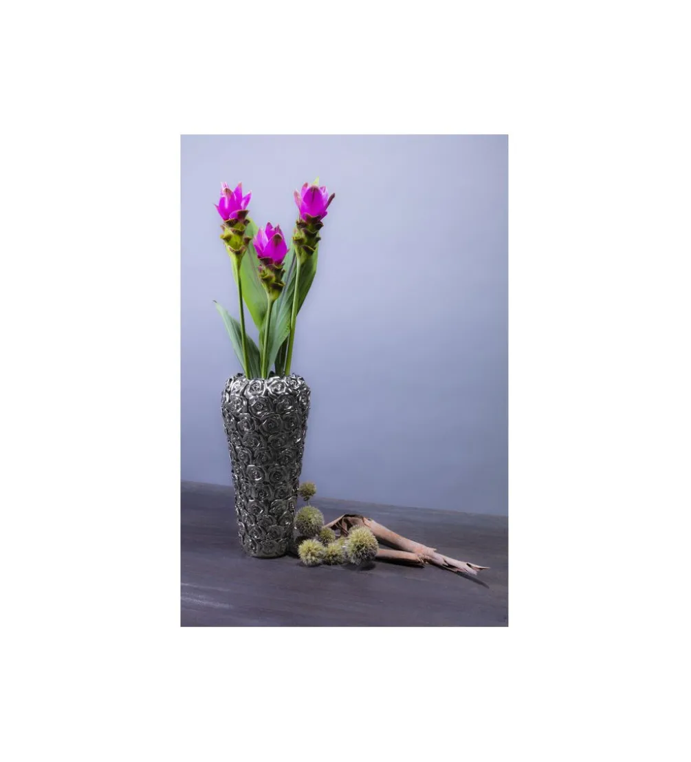 Wazon ROSE MULTI 36 cm chromowany