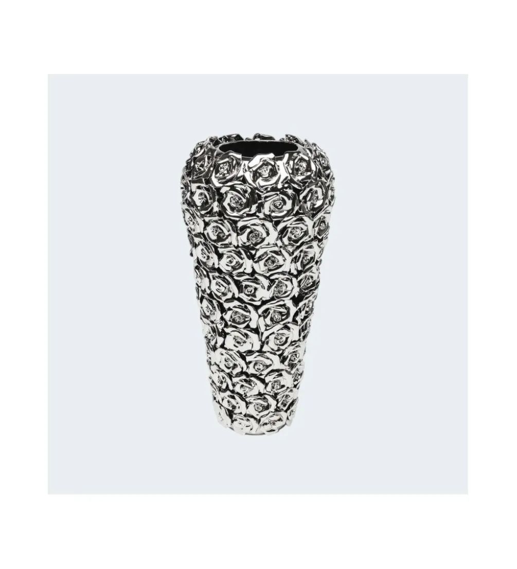Wazon ROSE MULTI 36 cm chromowany