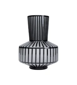 Wazon Roulette 24 cm czarno biały