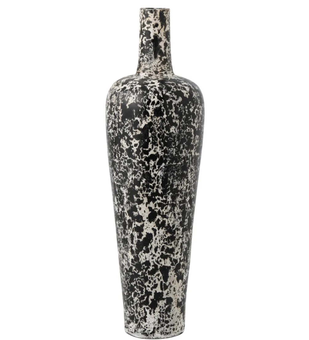 Wazon RUBYNO 100 cm czarno biały