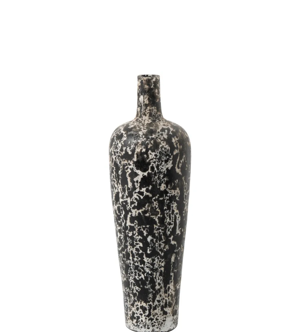 Wazon RUBYNO 80 cm czarno biały