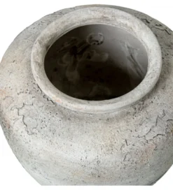 Wazon RUSTIC 20 cm ceramika szary