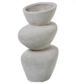 Wazon SARVADO 36 cm piaskowy biały