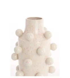 Wazon MOLLY 43 cm ceramika różowy biały