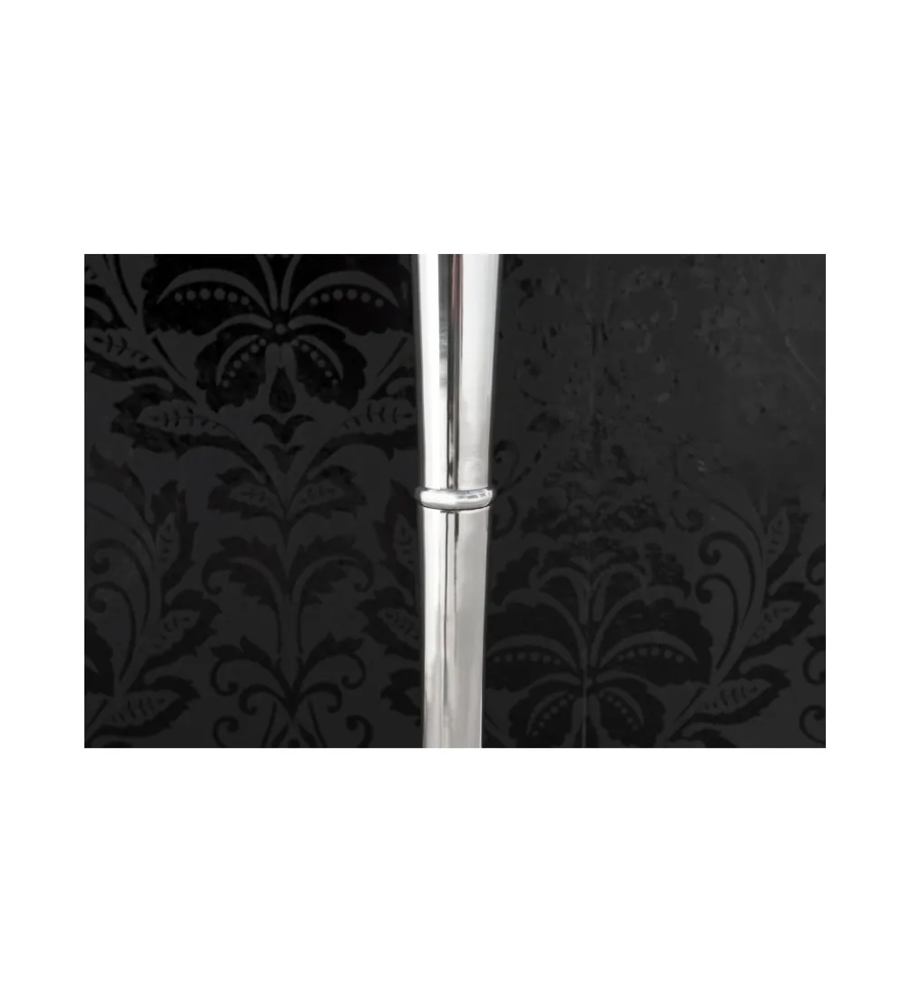 Świecznik 5 - ramienny 120 cm srebrny