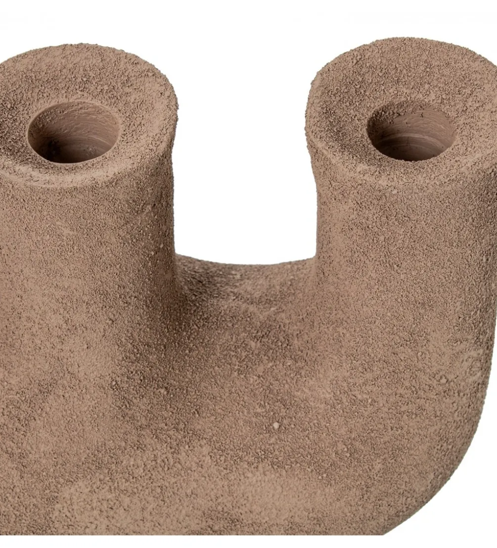 Świecznik KATAM 31 cm brązowy