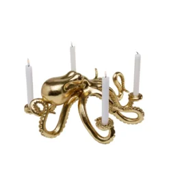 Świecznik OCTOPUS 49 cm złoty