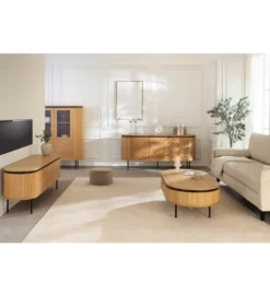 Witryna ATELIER 140 cm kolor naturalnego dębu